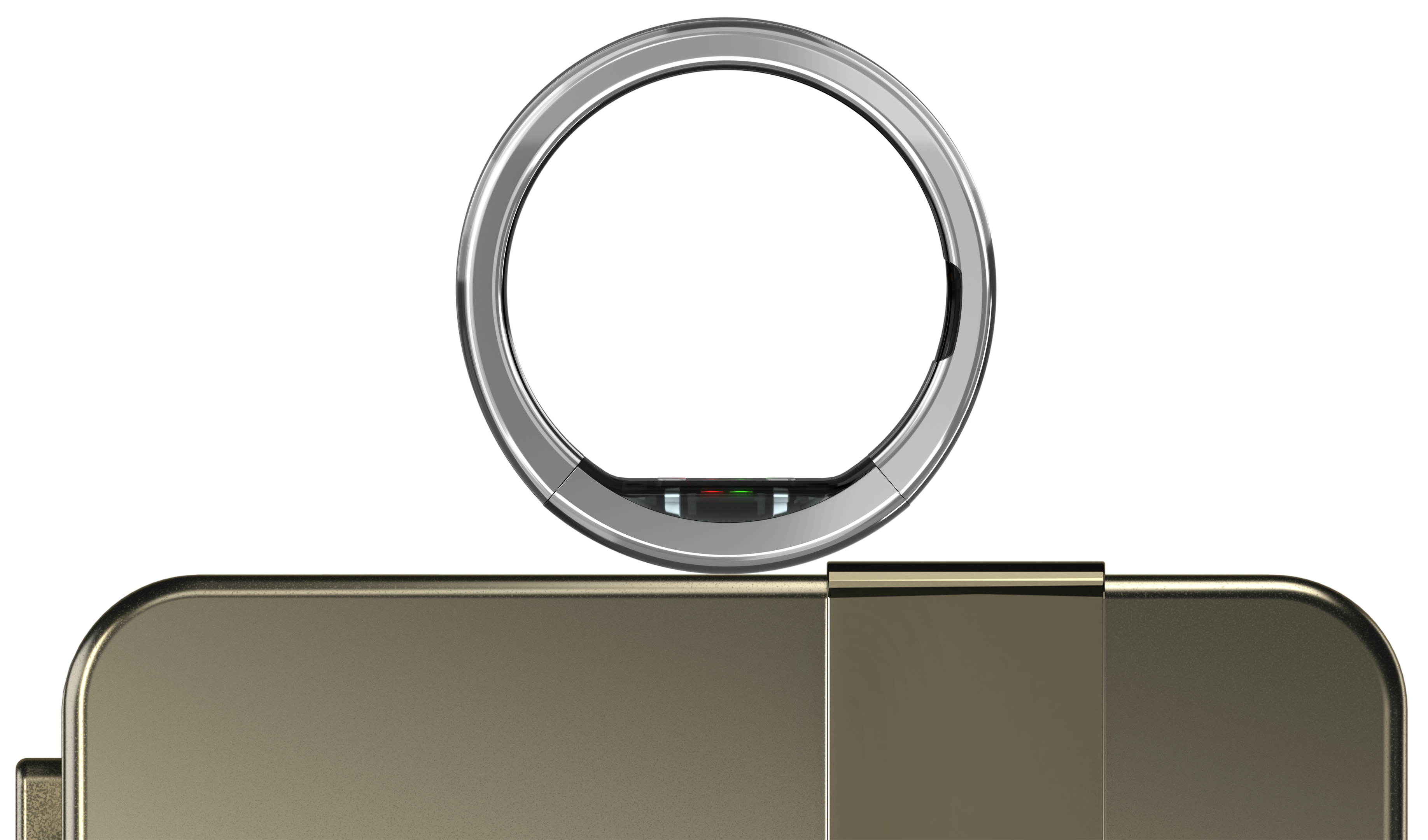 Ultrahuman Ring PRO on charging base
