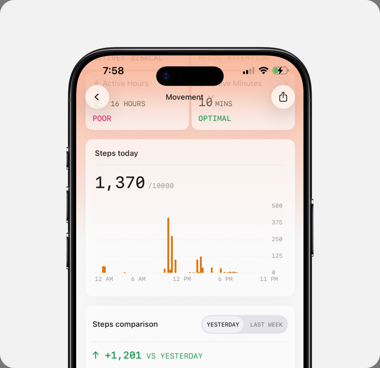 Fitness and movement tracking on Ultrahuman Ring: Steps & Active Hours
