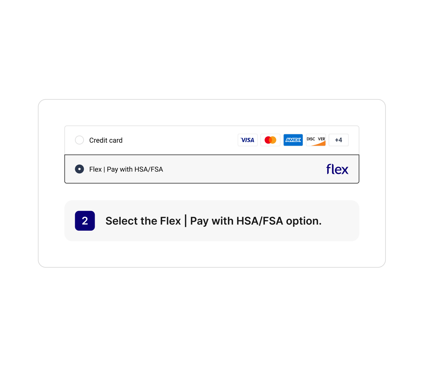 Pay using your HSA/FSA card