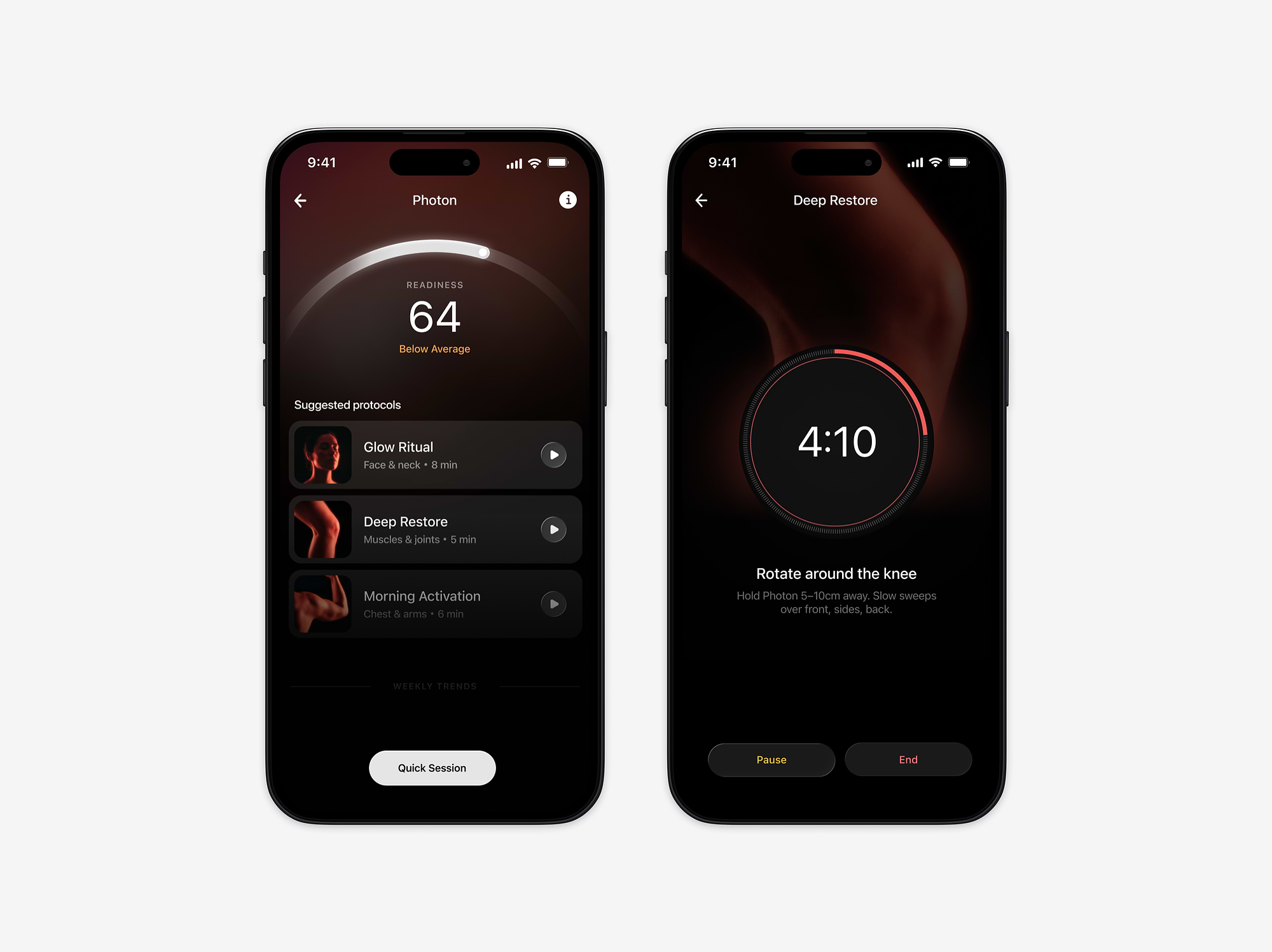 Ultrahuman Photon Protocol PowerPlug app screens