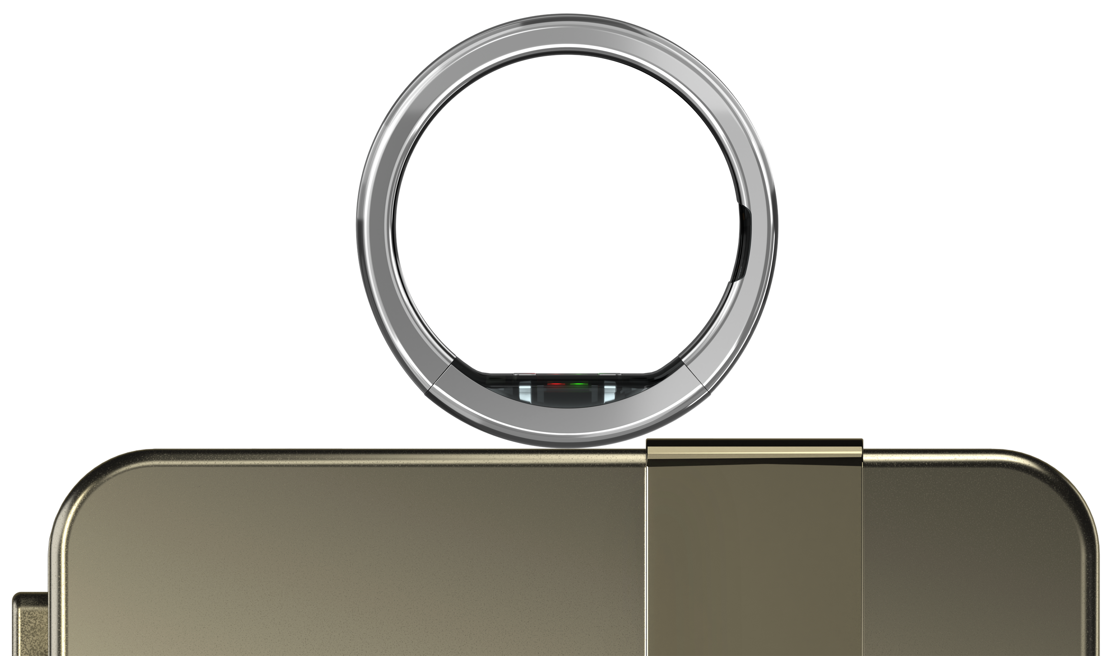 Ultrahuman Ring Pro on charging base