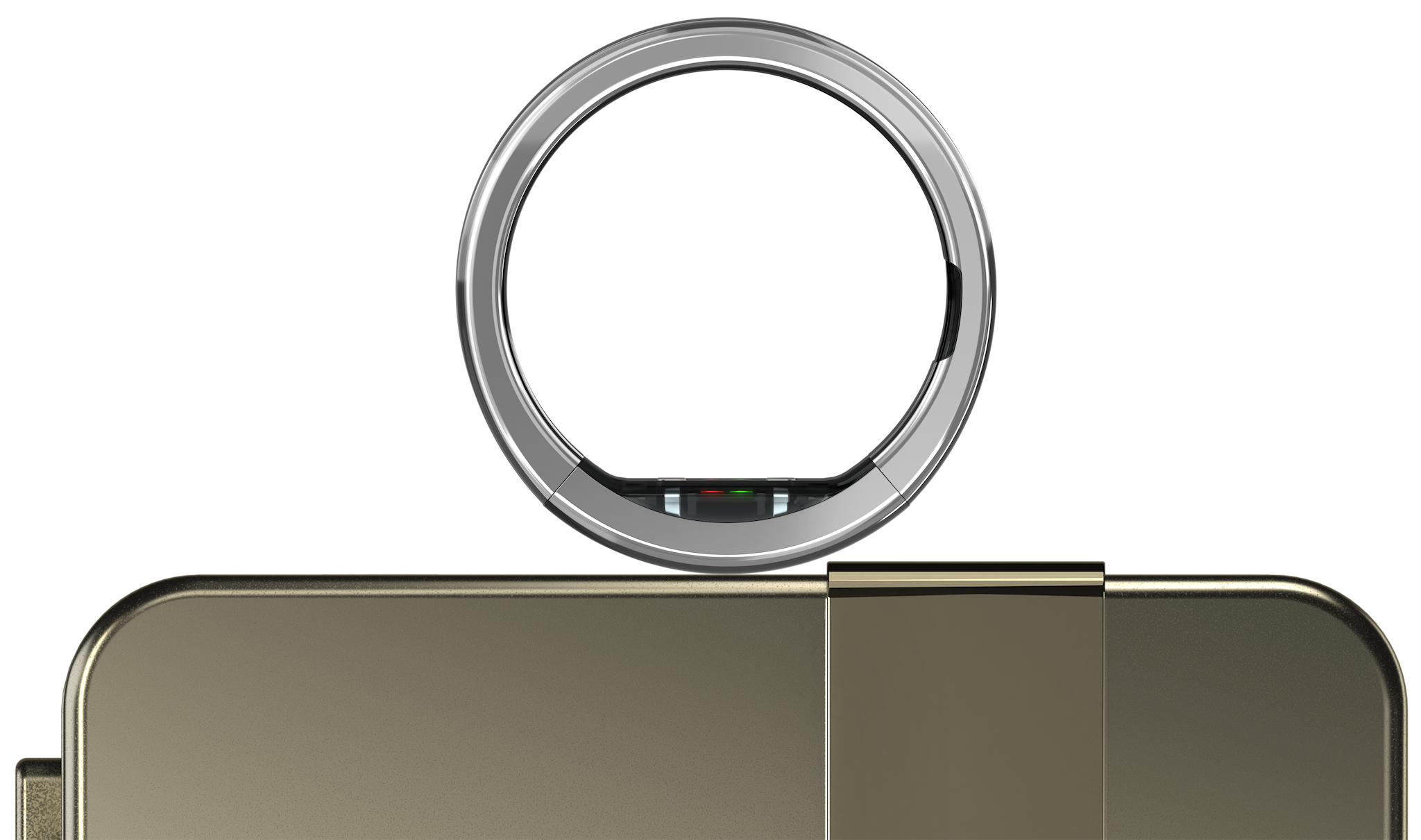 Ultrahuman Ring PRO on charging base
