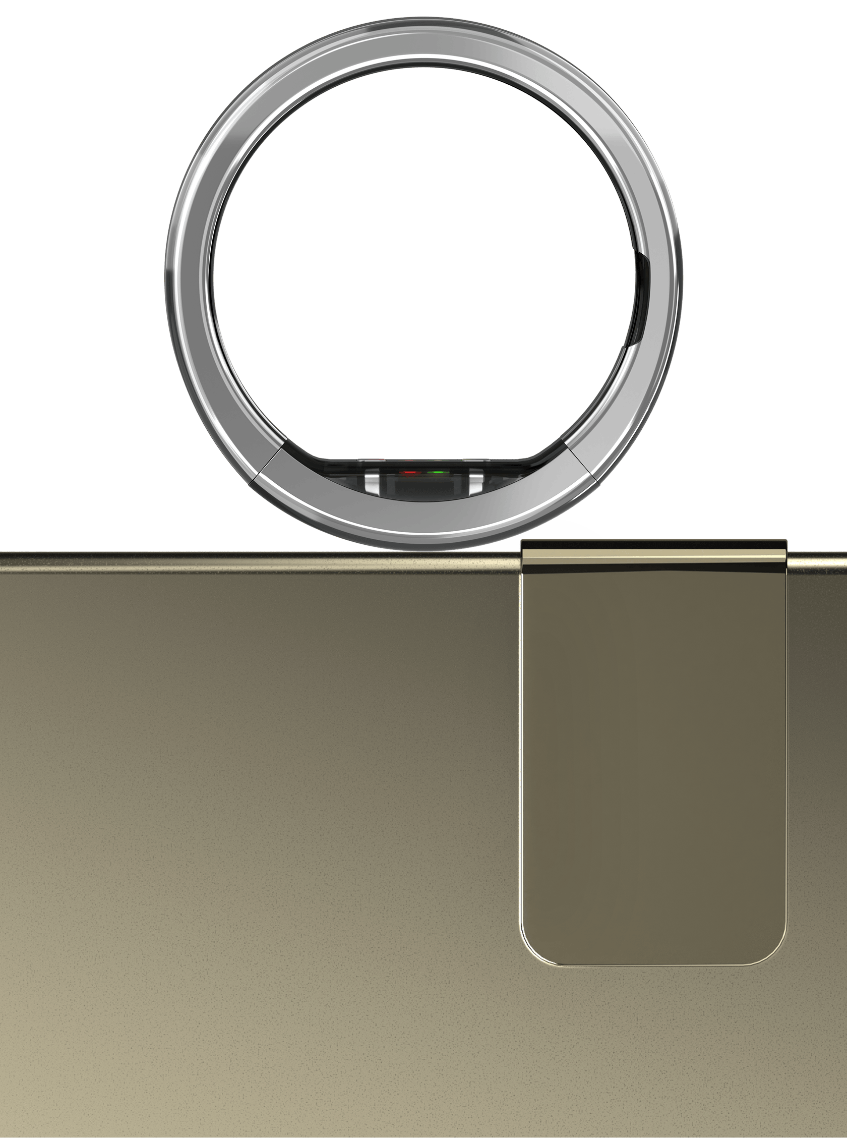 Ultrahuman Ring Pro on charging base