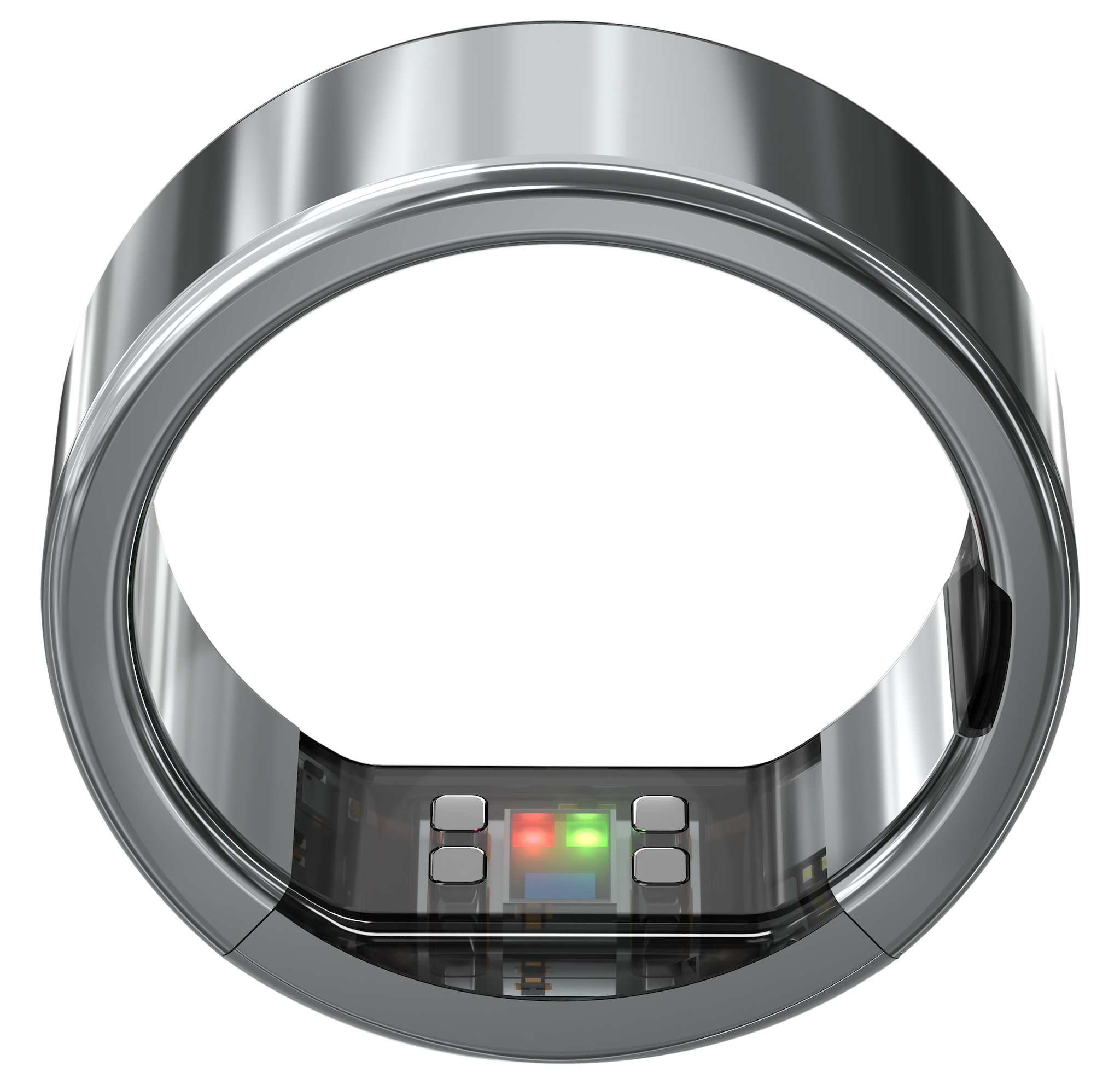 Ring PRO unibody titanium design showing internal sensors