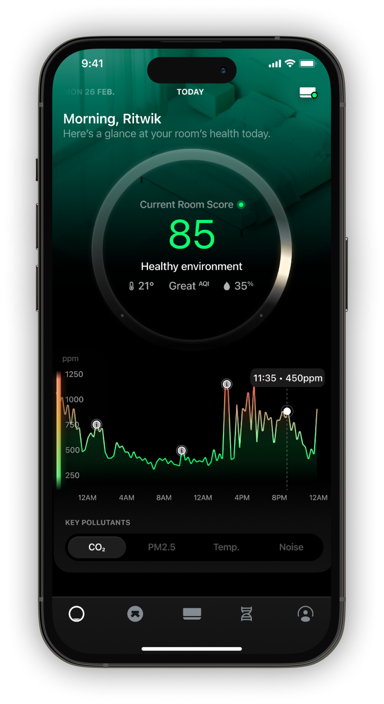 ultrahuman landing app ui showcase