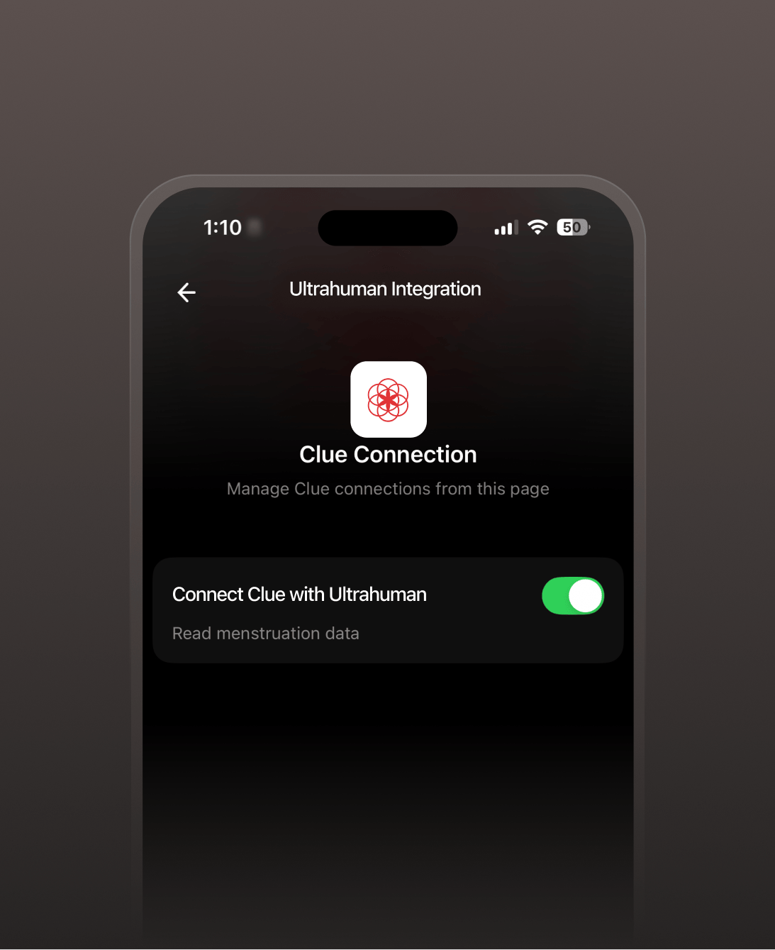 Sync with Ultrahuman