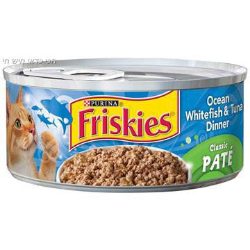 מעדן לחתול פריסקיס דגי אוקיאנוס וטונה 156 גרם Friskies