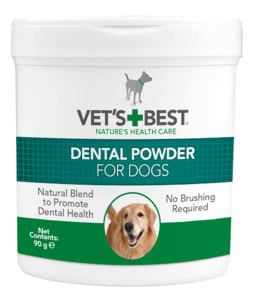 אבקה דנטלית טבעית לניקוי שיניים לכלב Vet