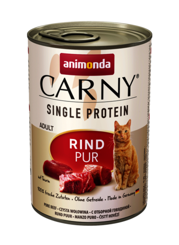 שימורים לחתול קרני Carny Single Protein בקר