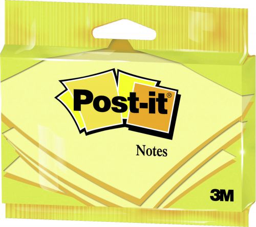 Post-it 76 x 127mm Canary Yellow Notes (Pack of 12) 6830Y