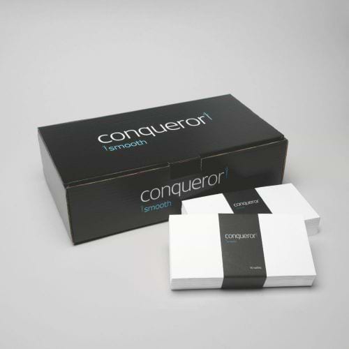 Conqueror Ultra Smooth CX22 DL Wallet Envelope 110x220mm Diamond White (Pack of 500) CXN1625DW