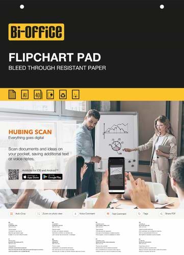 Bi-Office Gridded Flipchart Pad 40 Sheet A1 (Pack of 5) FFL012301
