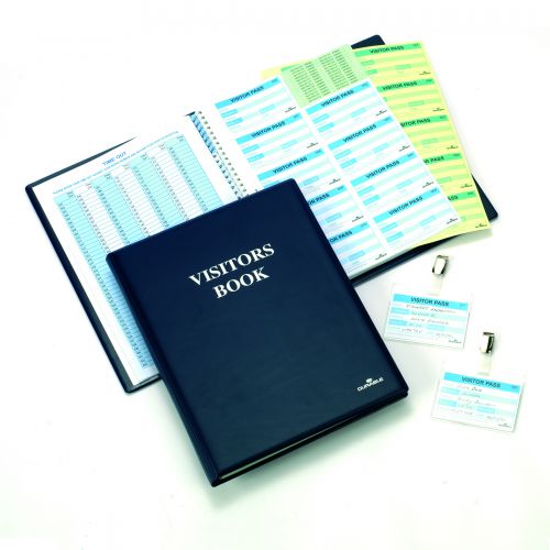 Durable Visitors Book with 300 Badge inserts 1465/00