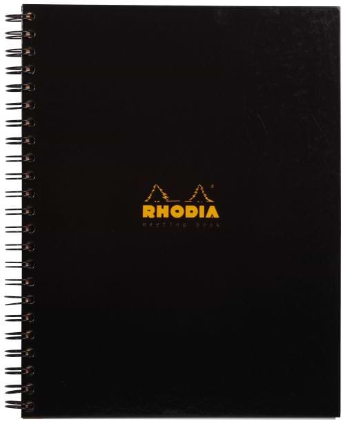 Rhodia Meeting A4 Book Wirebound Hardback Black 160 Pages (Pack of 3) 119238C