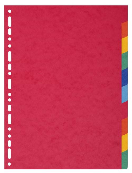Exacompta Recycled 10-Part Dividers 225gm A4 Maxi Bright Multi 2110E