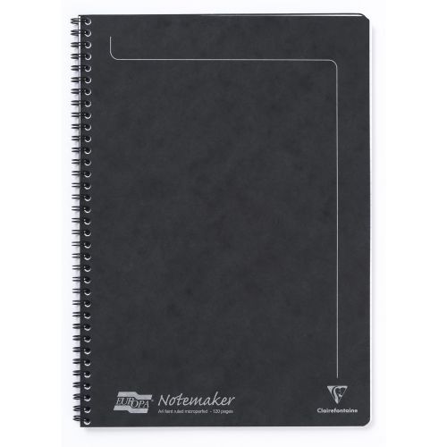 Clairefontaine Europa Notemakers Notebook A4 Black (Pack of 10) 4862