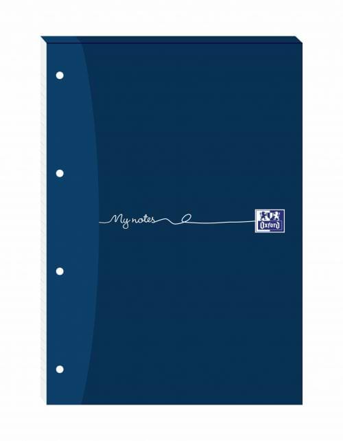 Oxford My Notes Ruled Margin 4-Hole Refill Pad A4 Pack of 5 100080212