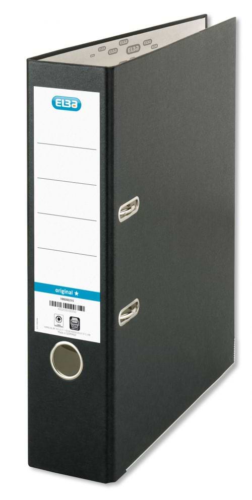 Elba Board Lever Arch File A4 Black (Pack of 10) 100202217