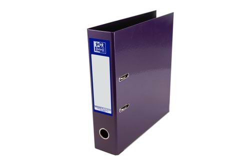 Elba 70mm Lever Arch File Laminated A4 Purple 400107440