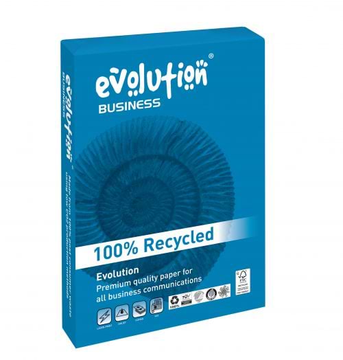 Evolution Business A4 Recycled Paper 100gsm White Ream 500 EVBU21100