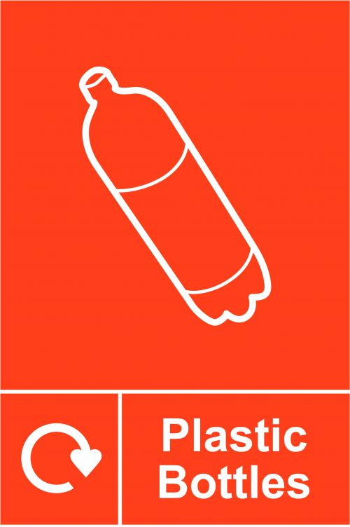 Spectrum Industrial Recycle Sign Plasticbottle 150x200mm SAV 18160