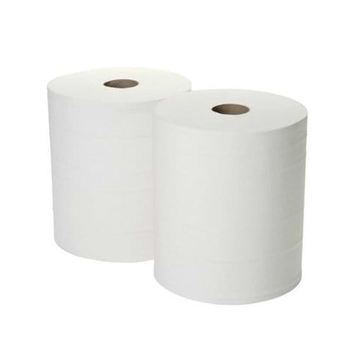 2Work Forecourt Roll 2-Ply 360Mx280mm White (Pack of 2) 2W00132
