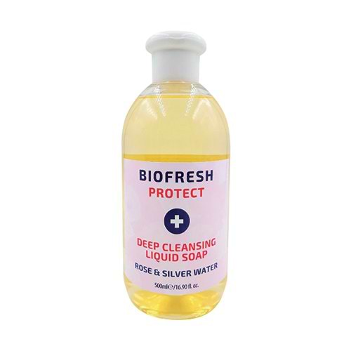 Biofresh 500Ml Deep Cleansing Liquid Soap Rose/Silver Water (Pack of 20) TOBIO020A