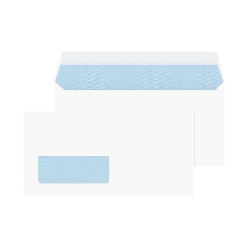 Blake PurelyEveryday Dl 100gsm Peel & Seal White Window Envelopes (Pack of 50) 23884/50PR