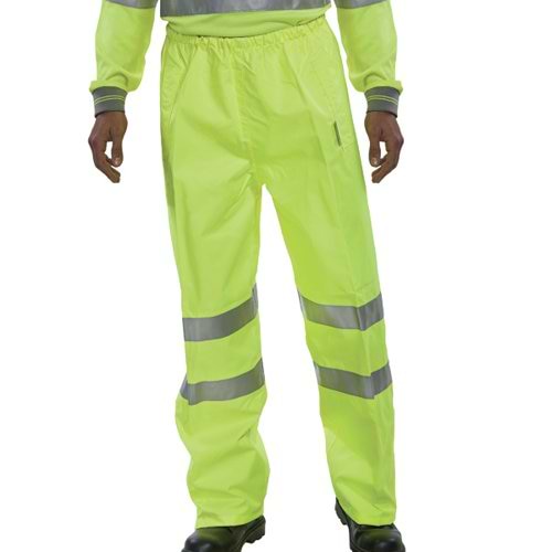 Hi Visibility Breathable Overtrousers Saturn Yellow Medium BITSYM