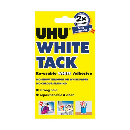 UHU White Tack 50g (Pack of 12) 42196