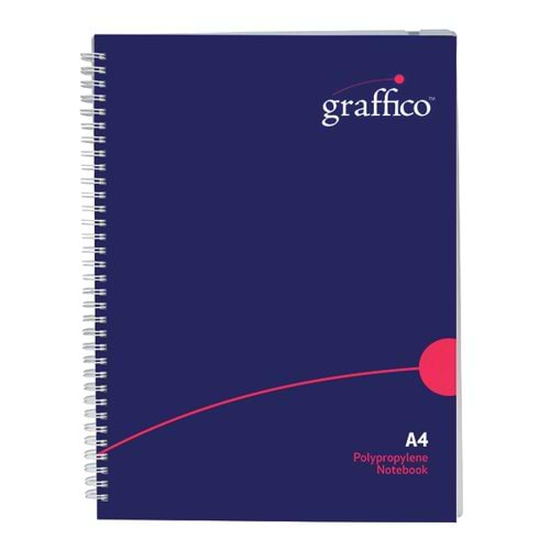 Graffico Polypropylene Wirebound Notebook 140 Pages A4 EN08818