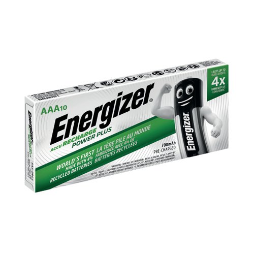 Energizer AAA Rechargeable Batteries 700mAh (Pack of 10) 634355