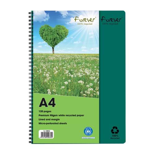 Forever Notebook A4 Green (Pack of 5) 5901Z