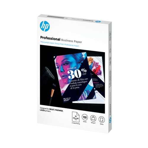 HP Professional Business Paper Glossy 180gsm A4 150 Sheets 3VK91A