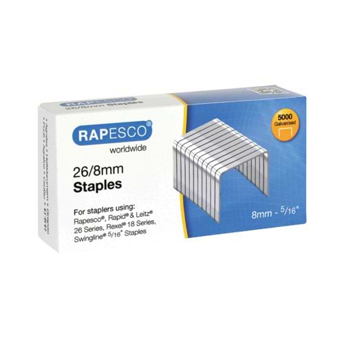 Rapesco 26/8mm Staples Chisel Point (Pack of 5000) S11880Z3