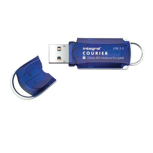Integral Courier Encrypted USB 3.0 64GB Flash Drive INFD64GCOU3.0-197