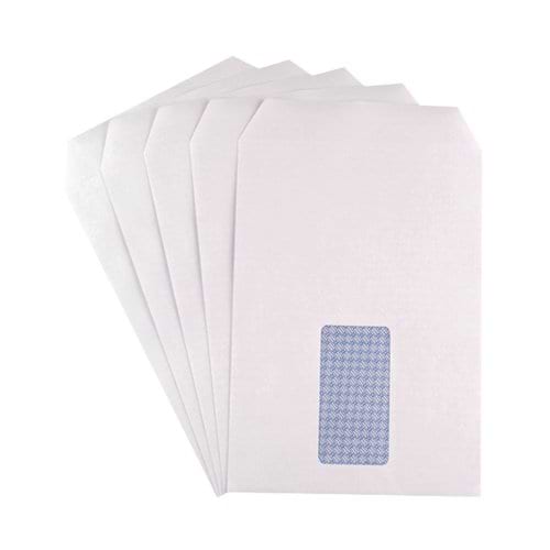 Q-Connect C5 Envelopes Window Pocket Self Seal 90gsm White (Pack of 25 x 25) KF02718