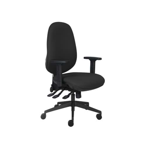 Cappela Rise High Back Posture Chair 652x545x820mm Black KF03496