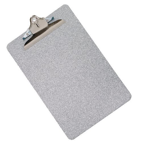 Q-Connect Metal Clipboard Foolscap Grey (All metal construction for durability) KF05595