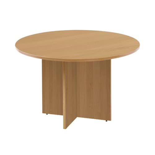 Arista Round Meeting Table 1100x1100x730mm Maple KF72049