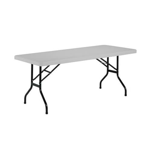 Jemini Rectangular Folding Table 1510x760x740mm White KF72329