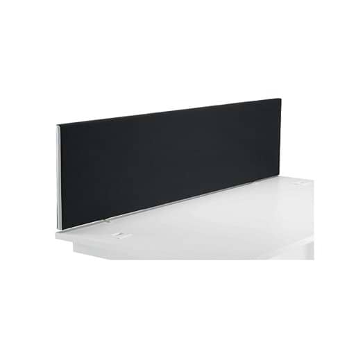 Jemini Straight Desk Mounted Screen 1800x25x400mm Black KF79002