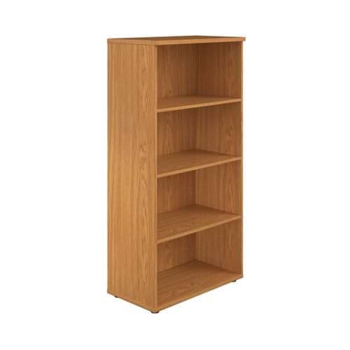 First 4 Shelf Wooden Bookcase 800x450x1600mm Nova Oak KF803690