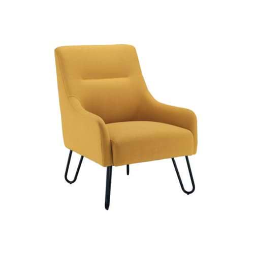 Jemini Reception Armchair Hairpin Leg Mustard KF90467