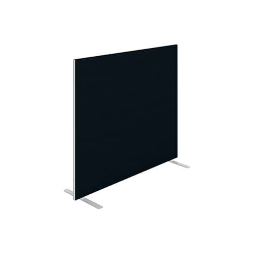 Jemini Floor Standing Screen 1400x25x1200mm Black KF90495