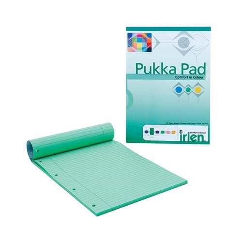 Pukka Pad A4 Refill Pad Green (Pack of 6) IRLEN50GREEN