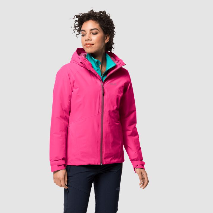 Jack Wolfskin Women s Argon Storm Jacket Pink Anemone