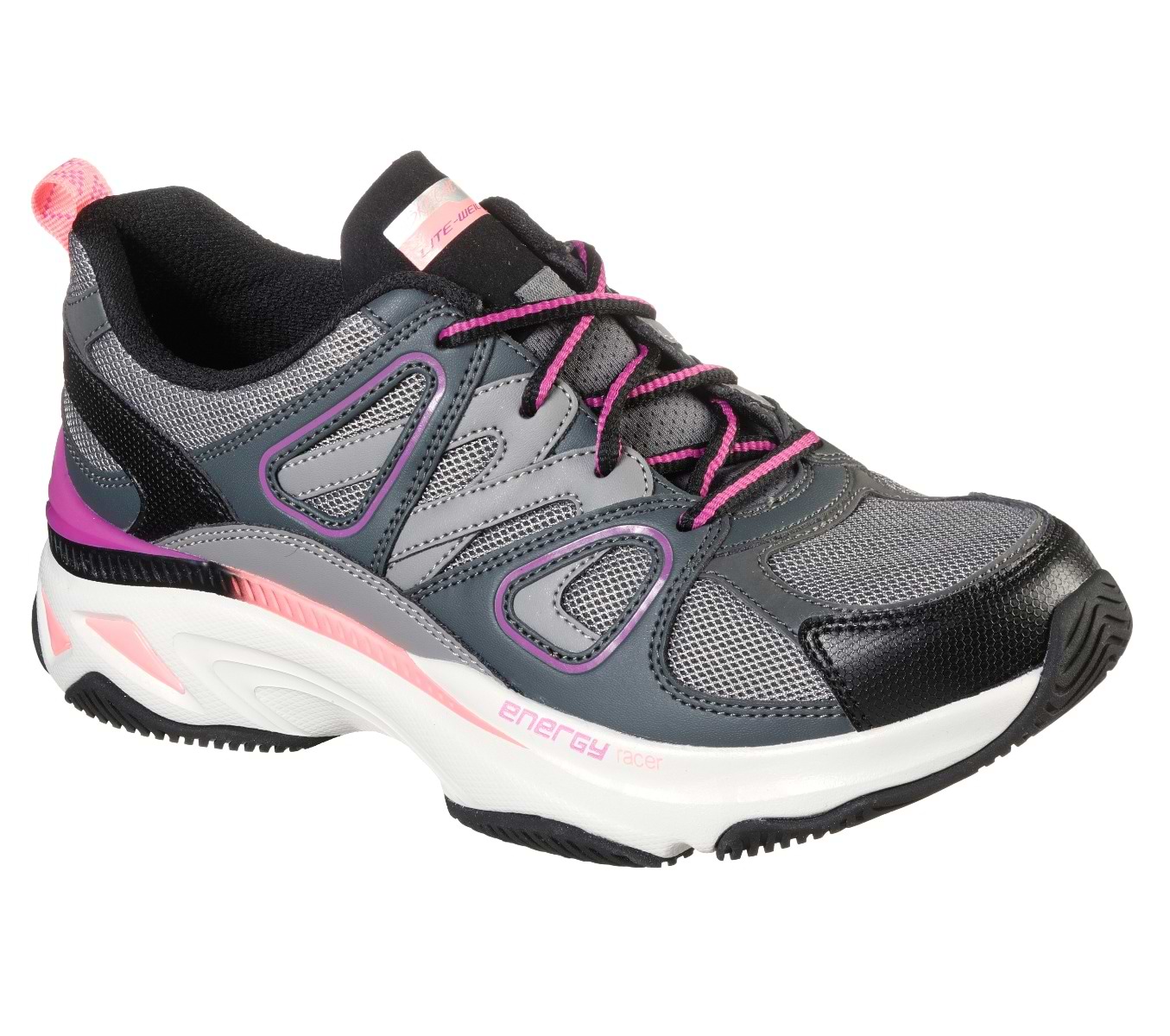 Skechers Energy Racer Innovative Charcoal Pink