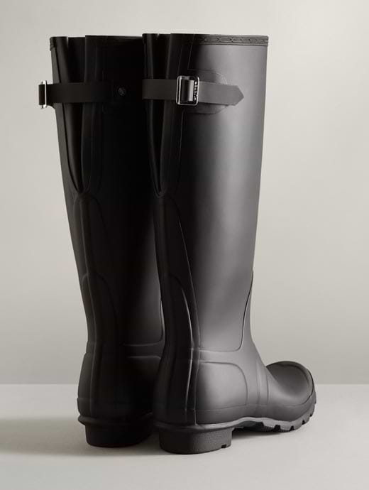 Hunter Women s Back Adjustable Boot Black