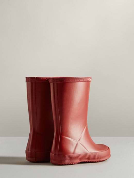 Short red hunter rain boots hotsell